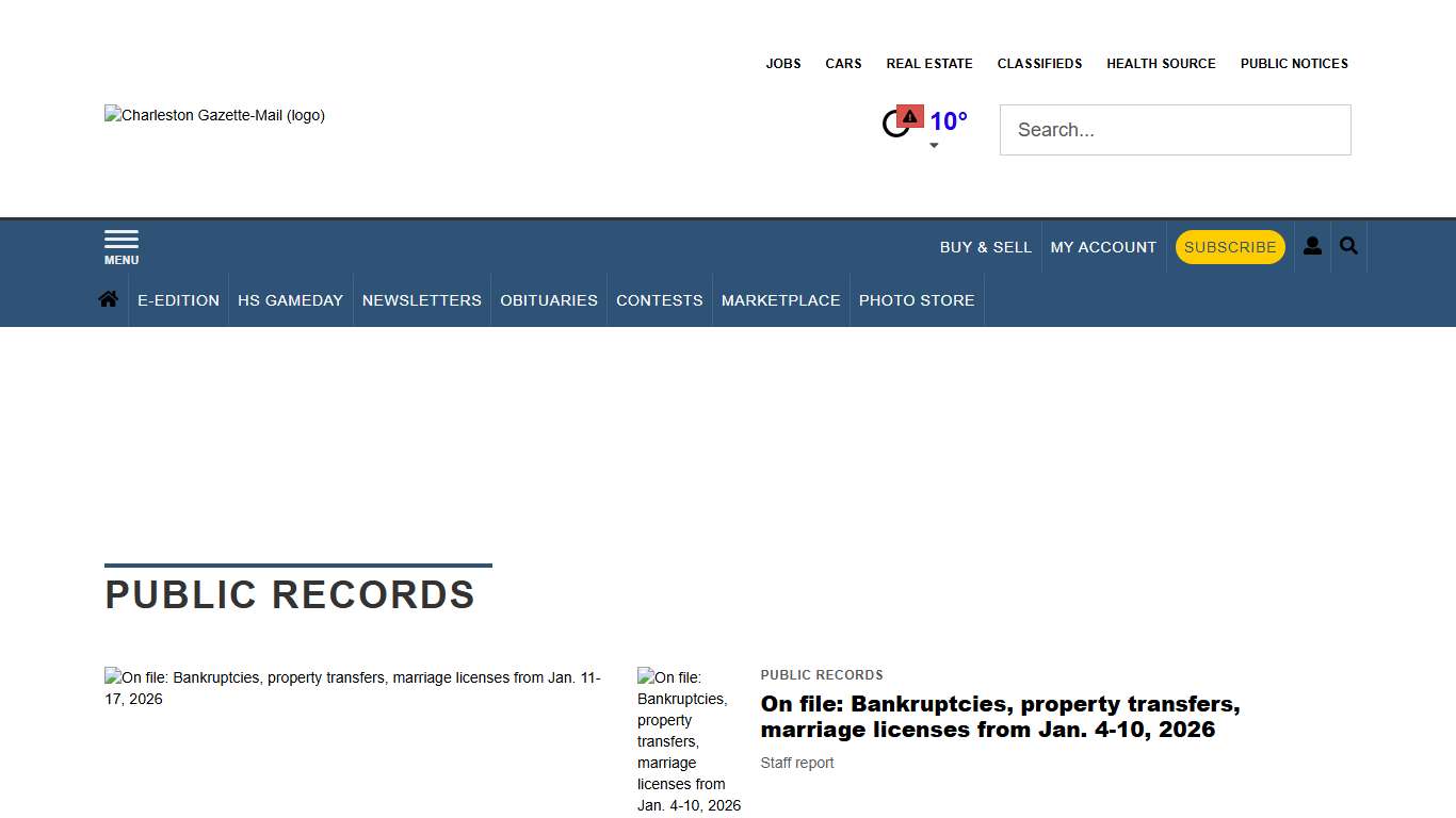 Public Records wvgazettemail.com